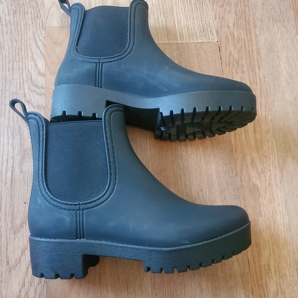 Jeffrey Campbell Cloudy Black Womans Boots, Size 8